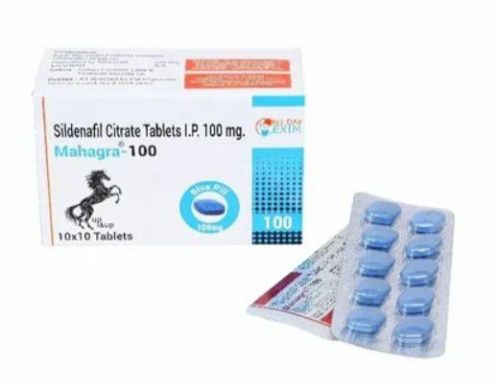 Mahagra-100 Tablets, Packaging Type : Box
