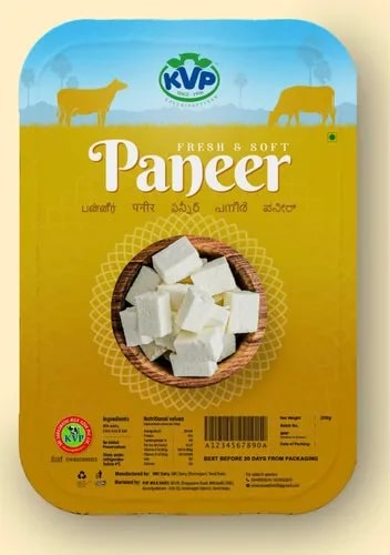 KVP Fresh Paneer, For Cooking, Certification : FSSAI