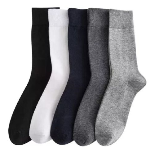 Bunaayi Plain Cotton Formal Socks, Color : Black, Blue, Grey, Red, White, Dark Grey, Maroon Free