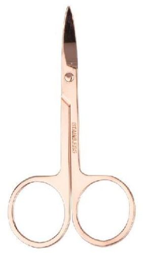 Folello Manual Grooming Scissor-Moustache/Beard/Eyebrow/Nose Hair Trimming, Color : Red