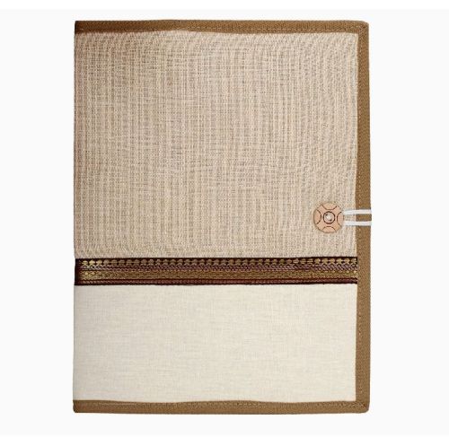 Rectengular Classic Jute Conference Folder, For Document Keeping, Design : Plain