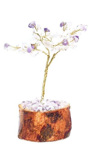 Amethyst 50 Beads Stone Tree