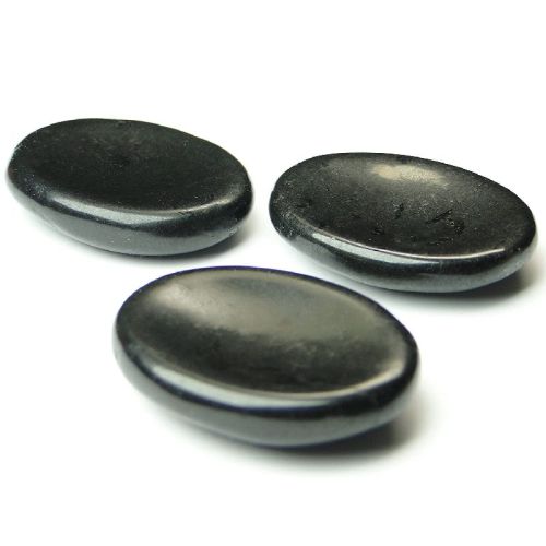 Black Tourmaline Worry Stones, For Meditation Tool, Size : 5-7 Inch