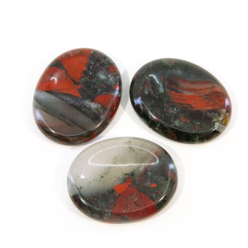 Bloodstone Worry Stones, Size : 5-7 Inch