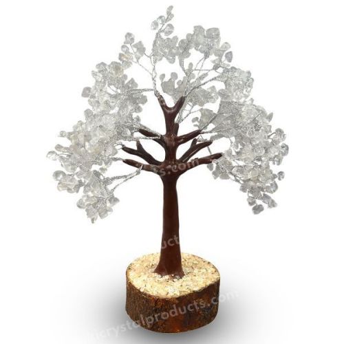 Clear Quartz 500 Beads Stone Tree