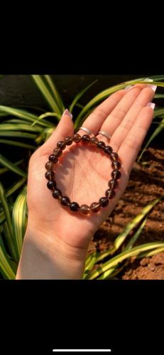 Smoky Quartz Gemstone Bracelet, For Casual Wear, Color : Black