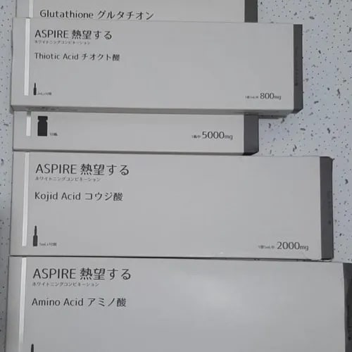 Aspire Glutathione 5000mg Skin Whitening Injection, Packaging Type : Box