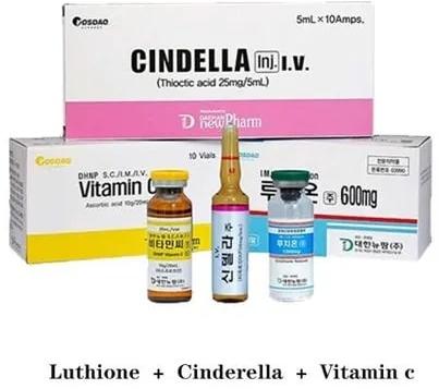 Cindella 600mg Glutathione Injection, For Skin Whitening, Packaging Type : Box