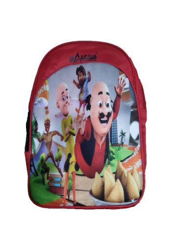 Small Kids School Bag Motu Patlu, For 10L, Pattern : Printed