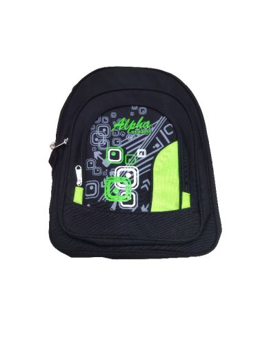 Printed Polyester School Bag Bk Green, Size : Medium