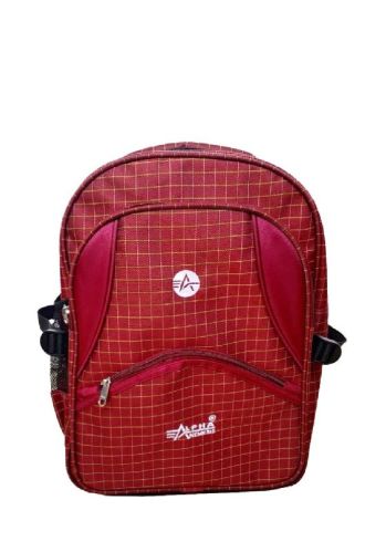 School Bag Red Colour, Size : Medium