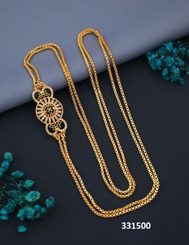 Gold Plated Latest Mop Chain, Gender : Female