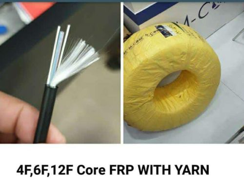 6 Core Fiber Cable FRP With Yarn