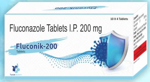 Fluconazole 200mg Tablet, For Hospital, Grade Standard : Medicine Grade