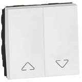 Legrand Arteor Square White Double Switch For Electric Shutter