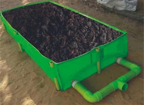 Rectangular HDPE Small Vermi Bed, For Agriculture, Technics : Machine Made