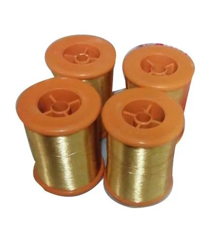 30 Denier Golden Imitation Zari, Packaging Type : Reel