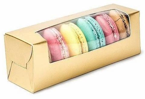 Rectangular Paper Plain Macaron Boxes, For Food Packaging, Feature : Light Weight