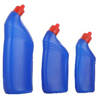 Plain HDPE Toilet Cleaner Bottle, Color : Blue