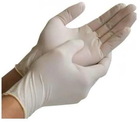 Pre-Powdered Surgical Gloves, Pattern : Plain