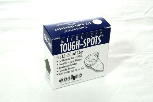 Diversified Biotech 9.5mm Microtube Tough Spots, For Lab, Color : White