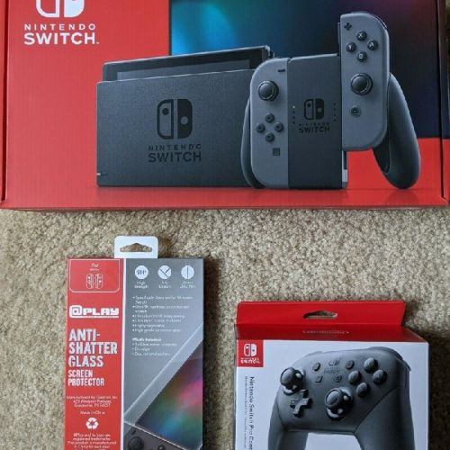 Nintendos Switch 32GB Console With Neon Blue and Neon Red Joy-Con