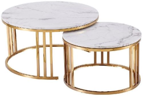 Marble Top Coffee Table Set, For Restaurant, Office, Hotel, Home, Specialities : Anti-Corrosive, Fine Finished