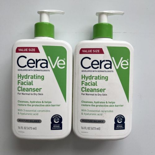 CeraVe Hydrating Facial Cleanser For Normal To Dry Skin 16 Fl Oz - 2 Pack