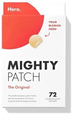 Mighty Patch HERO Original - Hydrocolloid Acne Pimple Patch (72 Count)