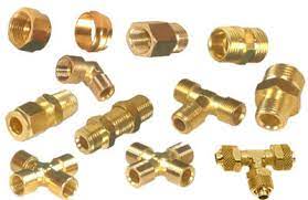 Brass Fittings For Valve, Color : Golden