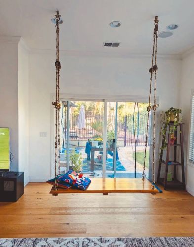 Plain Teak Wood Swing, For Home, Feature : Termite Proof