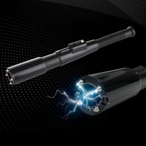Aluminium Flashlight Stun Gun, Packaging Type : Black