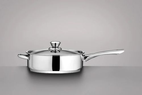 Kitchenovo Cuisino Saucepan, For Cooking, Color : Silver