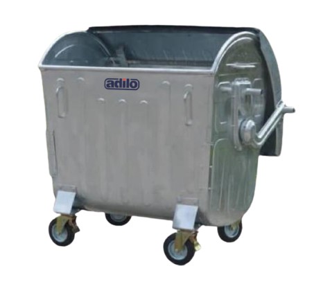 Wheeled Stainless Steel Galvanized Dustbins, For Outdoor Trash, Refuse Collection, Pattern : Plain