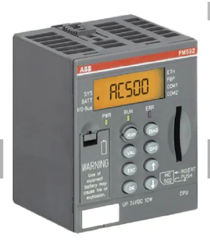 PM590-ETH ABB Programmable Logic Controller, Display Type : LCD