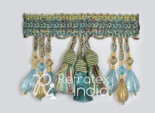 Polyester TF501 Tassel Fringe, For Fabric Use, Feature : Good Quality, High Grip