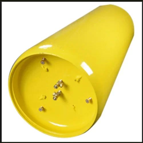 Paint Coated Plain Chlorine Ton Container, Shape : Round