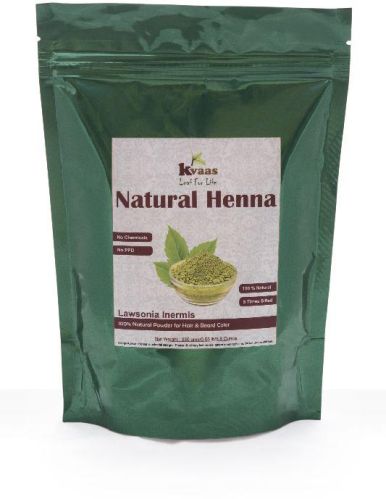 Dark Green Kvaas Overseas Natural Henna Powder, For Parlour, Personal, Shelf Life : 2 Year