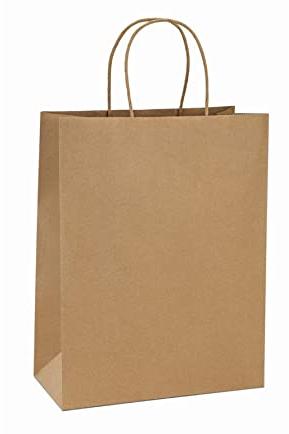 Brown Recycled Paper Bag, For Grocery, Promotion, Garbage, Shopping, Mailing, Pattern : Plain