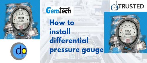Aluminium Gemtech Differential Pressure Gauge, For Air Compressor, Marine Engines, Display Type : Analog