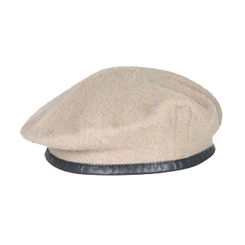 Plain Beige Beret Cap, For Military, Packaging Type : Plastic Packet