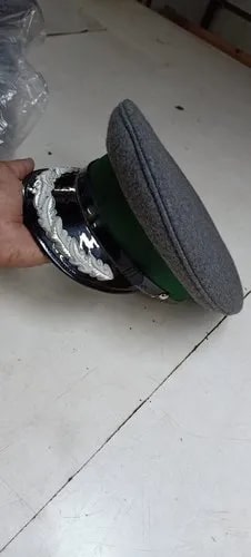 Cotton Military Peak Cap, Size : Free