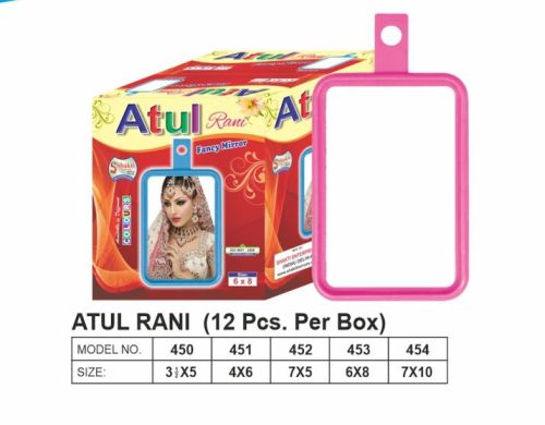 Atul Rani Plastic Table Mirror, For Household, Bathroom, Size : 3x5, 4x6, 7x5, 6x8, 7x10
