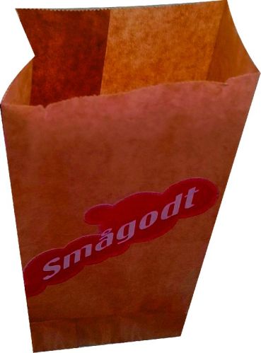 Printed Brown Kraft Paper Bag, For Shopping, Zipper Style : Non Zipper