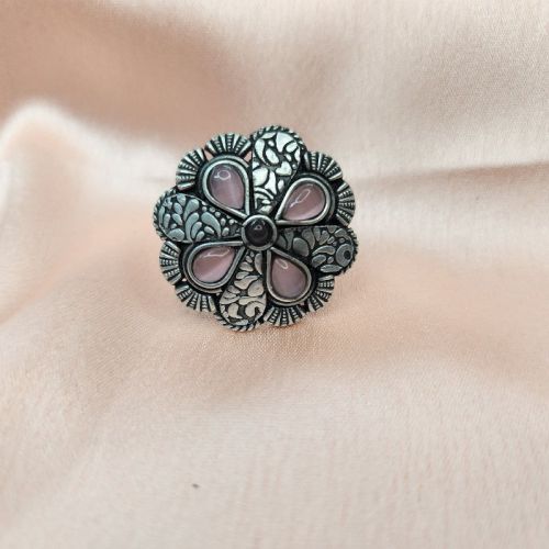 Round Polished Silver Ladies Rings