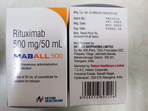 MABBALL Maball 500mg Injection, Composition : Rituximab (500mg)