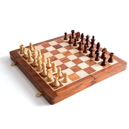 Square Wooden Chess Set, For Playing, Feature : Fine Finishing