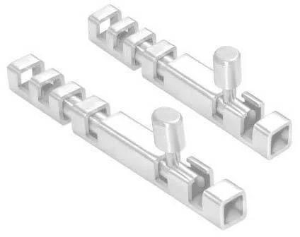 Shiney Steel Aluminum Aluminium Door Latch, Color : Silver