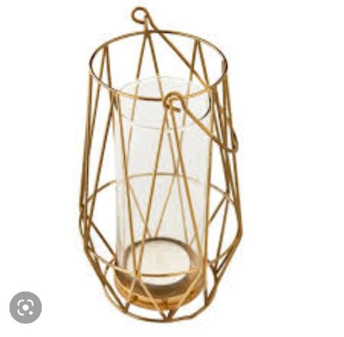 Polished Iron Lantern With Handle, For Hanging In House, Hotels