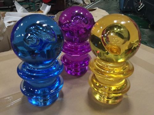 Standard Polished Acrylic Railing Head Ball, For Stair, Home, Hotel, Office